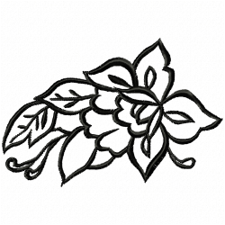 Flowers And Tree Embroidery Design 9